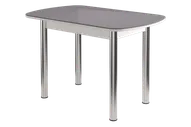 Можгинский лесокомбинат Кухонный стол с фотопечатью бостон Брифинг антрацит глянец МЛК