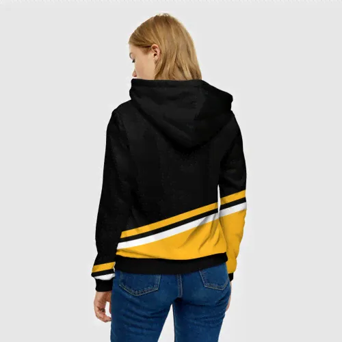 Толстовка Бостон Брюинз, Boston Bruins Диагональные полосы-0